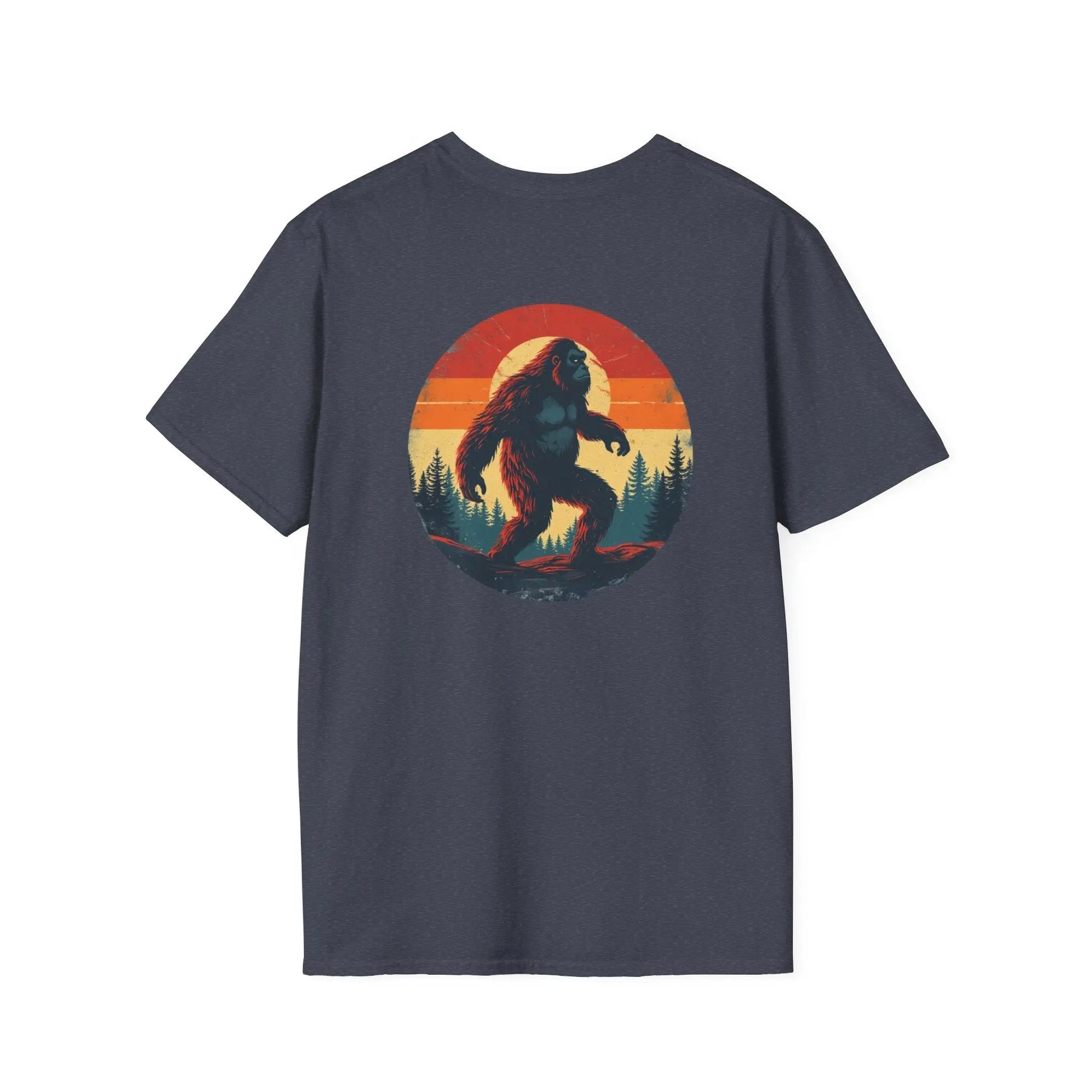 Bigfoot Sunset T-Shirt — Vintage Sasquatch Graphic Tee Printify