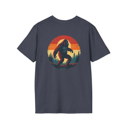 Bigfoot Sunset T-Shirt — Vintage Sasquatch Graphic Tee Printify